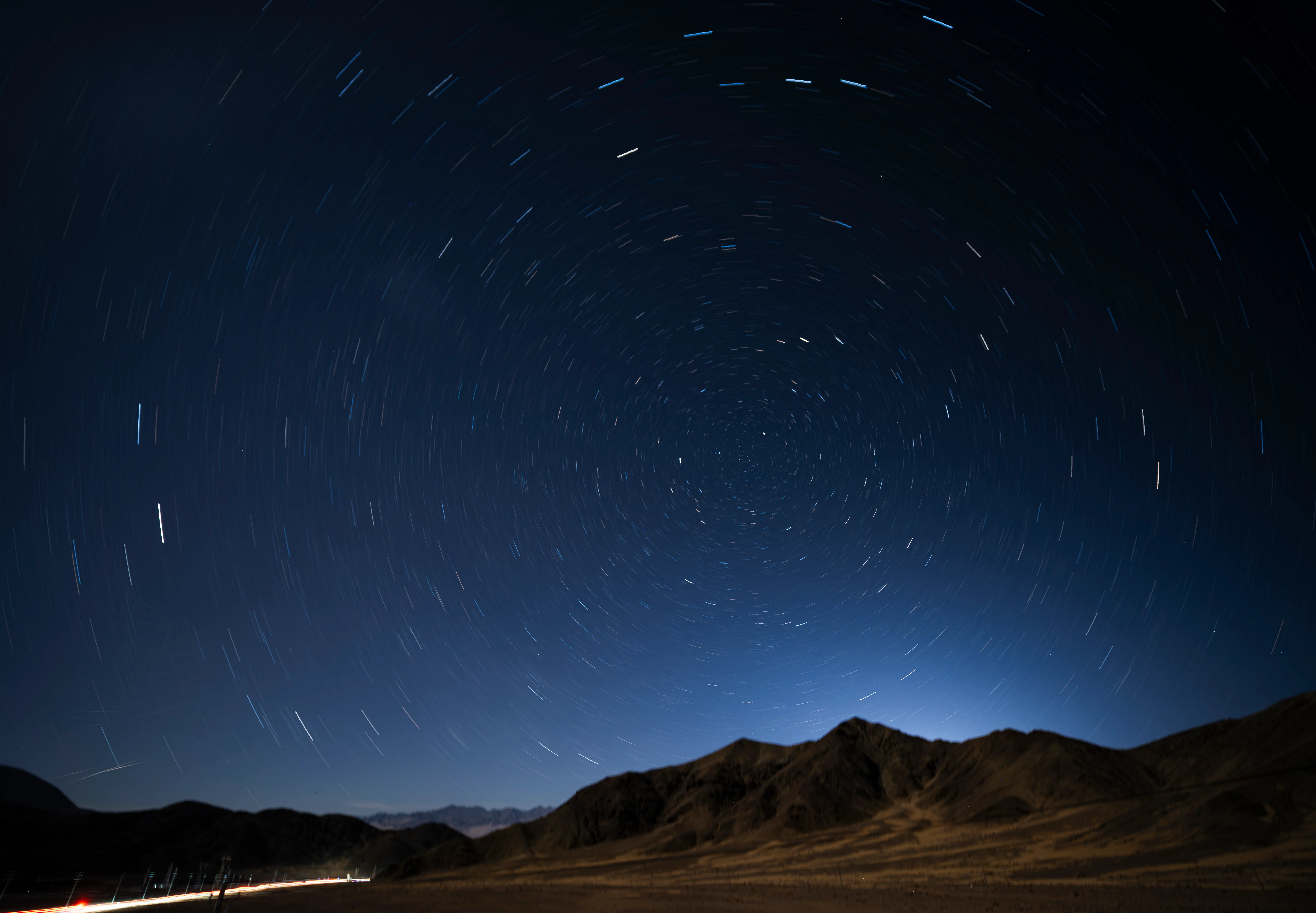 Star trails over dark sky park